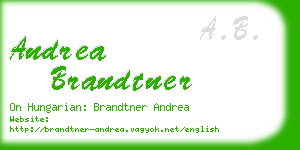 andrea brandtner business card